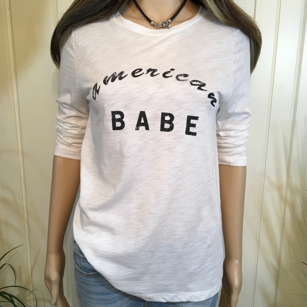 MADE IN USA LIGHTWEIGHT TOP “AMERICAN BABE” - Picture 2 of 7